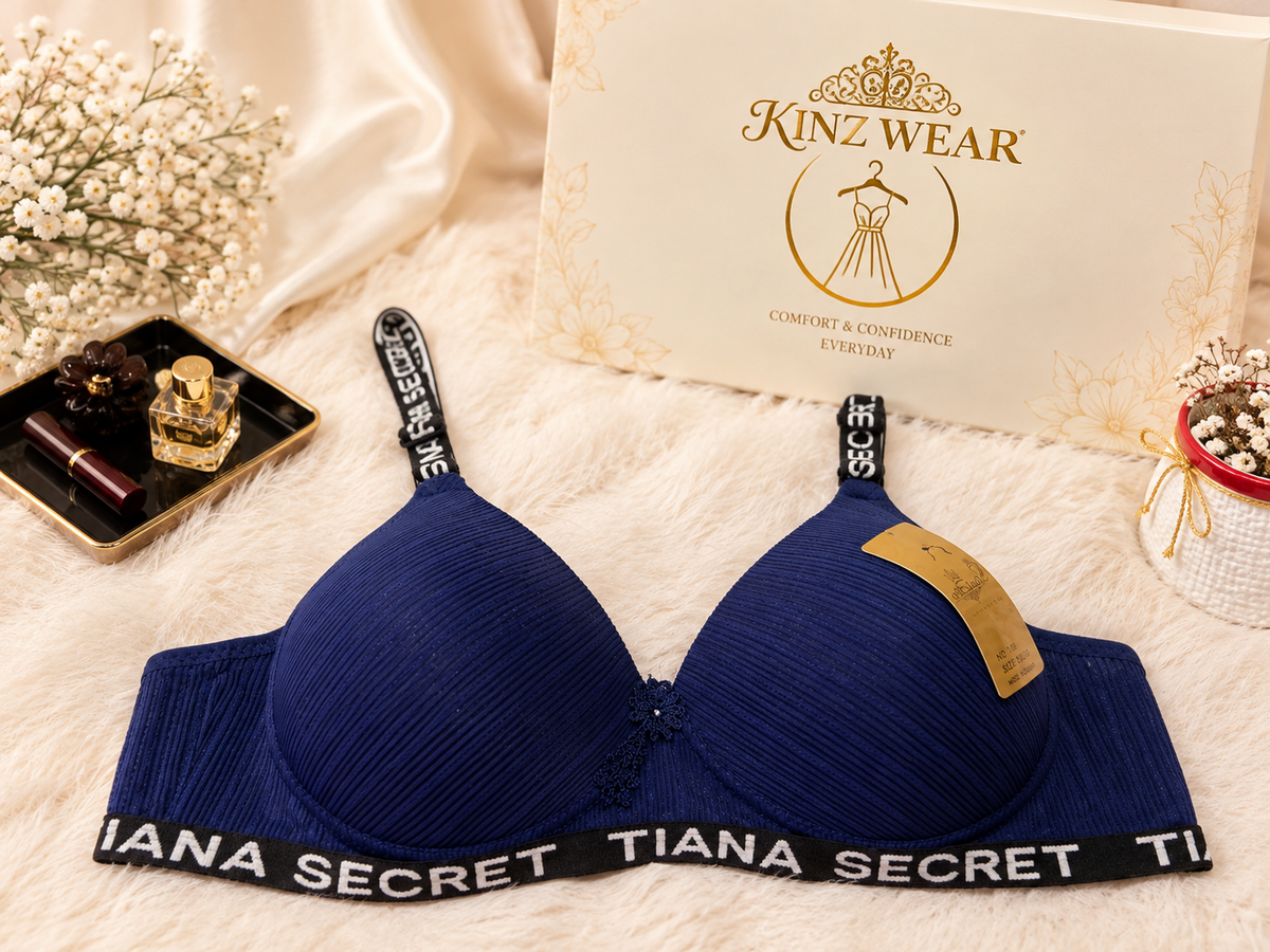 Premium Ribbed Padded Bra – Soft Comfort & Perfect Fit