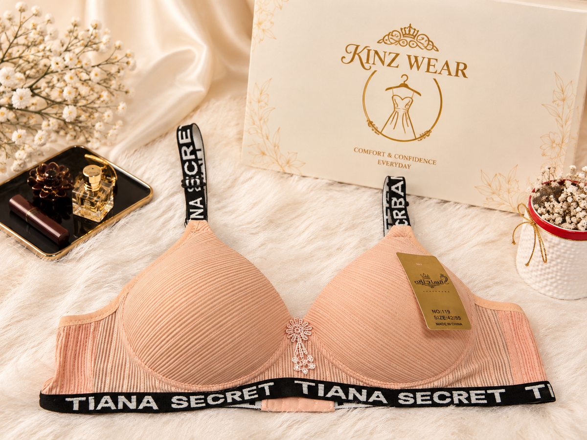 Premium Ribbed Padded Bra – Soft Comfort & Perfect Fit