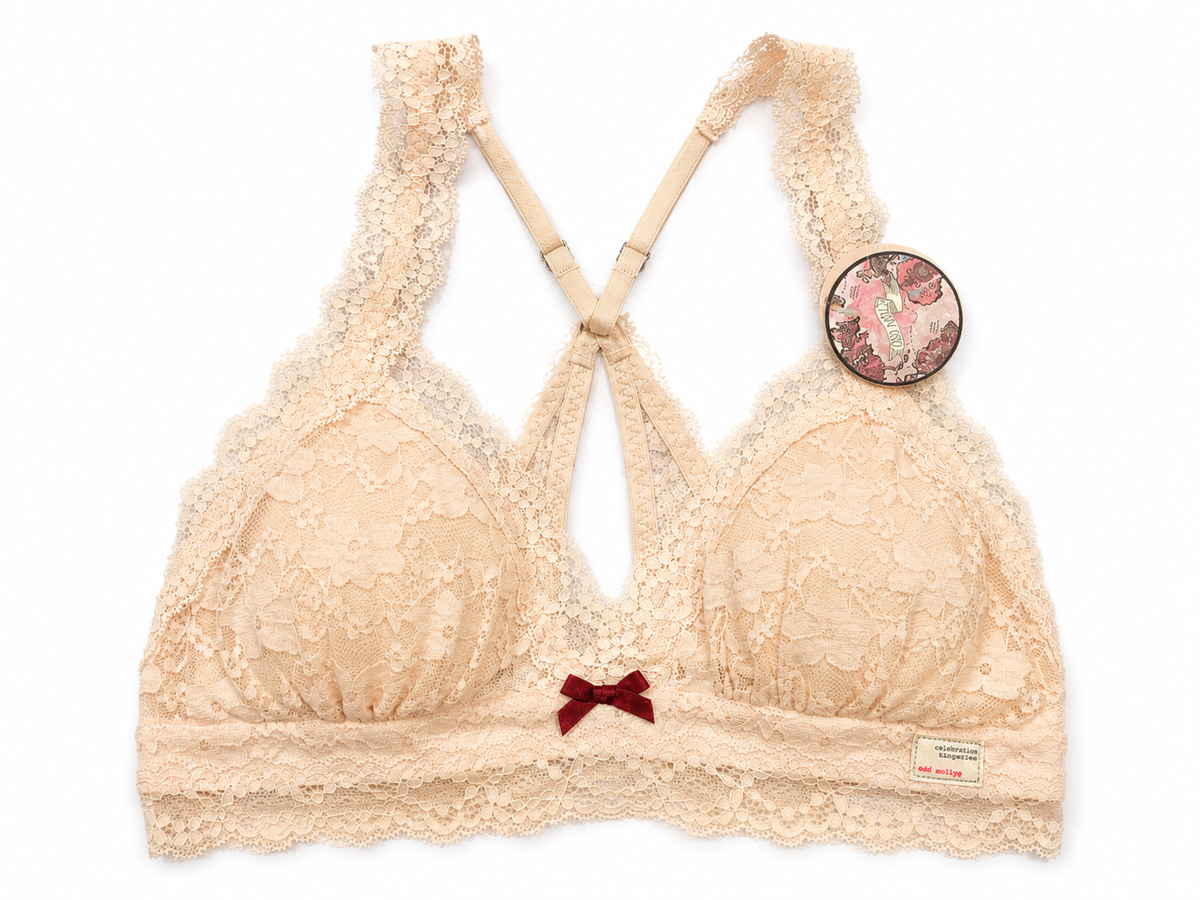 LuxeLace Premium Floral Lace Bralette