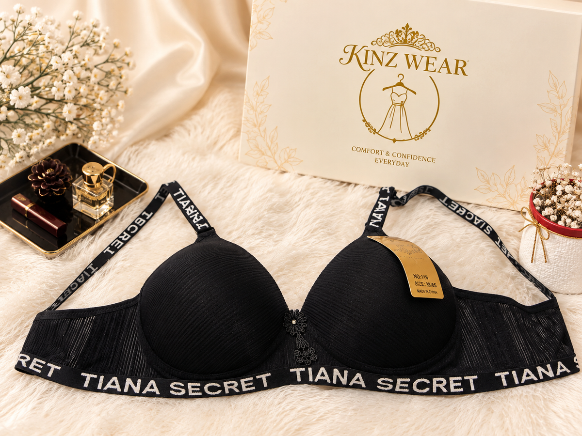 Premium Ribbed Padded Bra – Soft Comfort & Perfect Fit