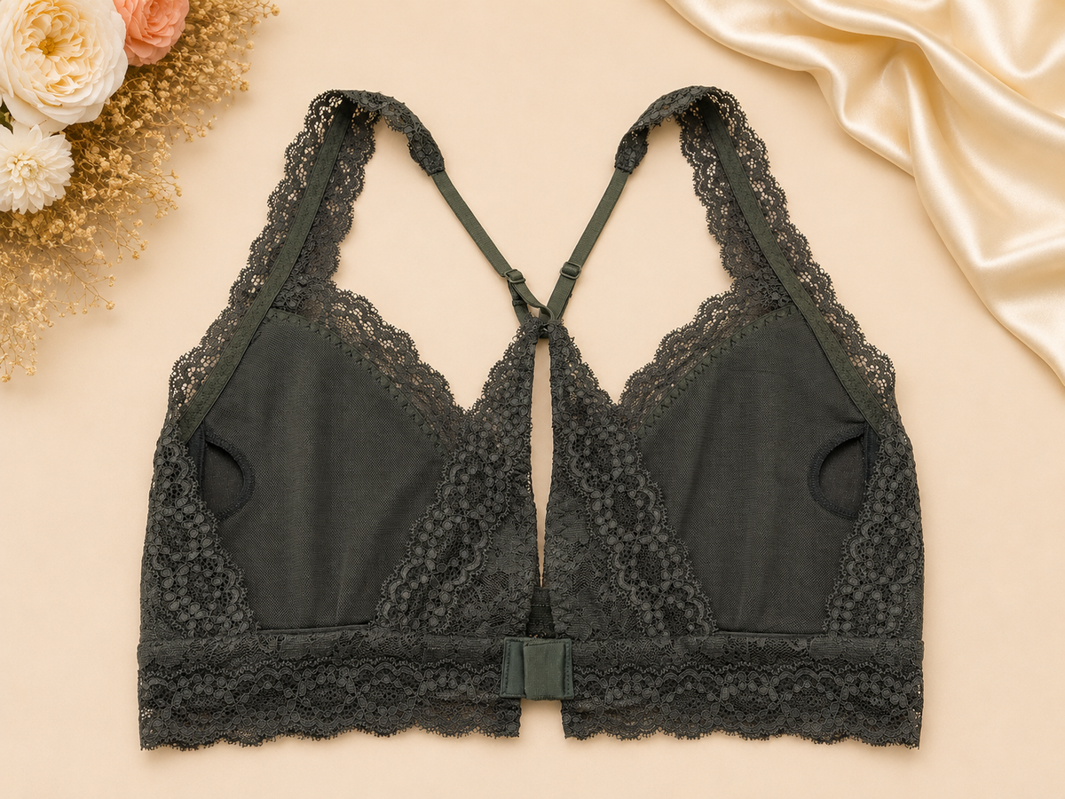 LuxeLace Premium Floral Lace Bralette