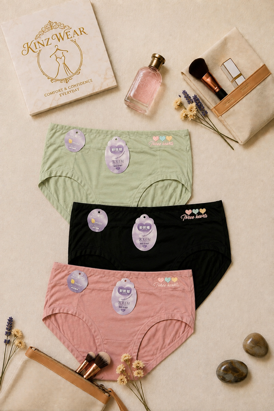 Three Hearts Premium Modal High-Waist Women’s Brief ✨