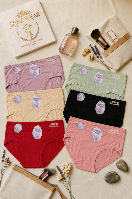 Three Hearts Premium Modal High-Waist Women’s Brief ✨